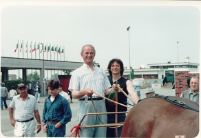 fiera di reggio emilia 1989  Ettore Maurizzi con Mario Luraschi