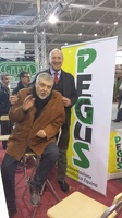 fiera di Roma 2015 Omer Maurizzi con l'attore Maurizio Mattioli