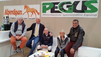 stand Pegus fiera di Roma 2016 Maurizzi con il team Bologni e Salvatore Oppes